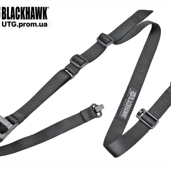 Ремінь збройовий BLACKHAWK! 70MQD01BK одно-двоточковий чорний