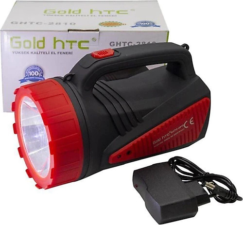 Ліхтар акумуляторний пошуковий Gold HTC GHTC-2810 2 режими LED