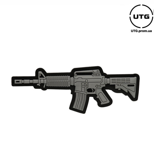 Нашивка M4A1 3D PVC Grey