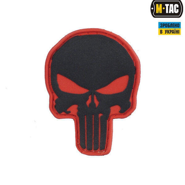M-TAC НАШИВКА PUNISHER PVC RED/BLACK