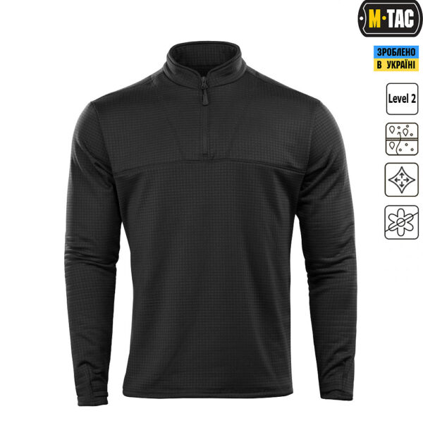 M-TAC ТЕРМОСОРОЧКА ФЛІС DELTA LEVEL 2 BLACK