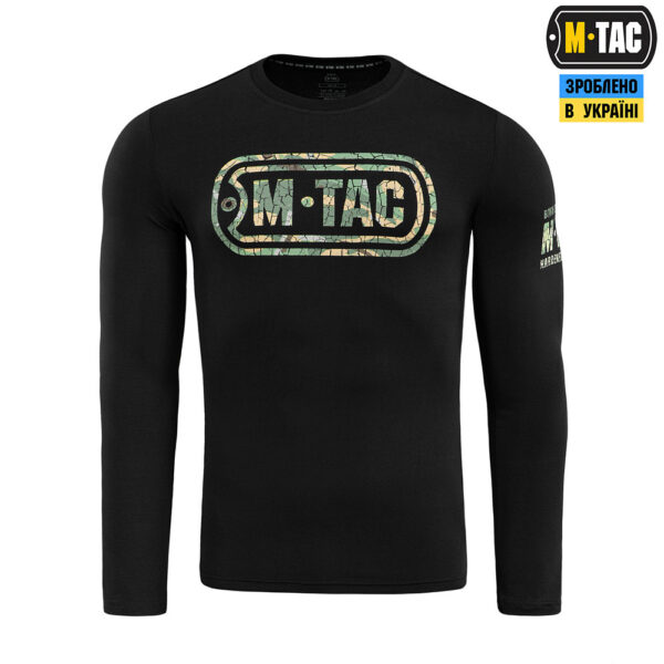 M-TAC ФУТБОЛКА LOGO ДОВГИЙ РУКАВ BLACK