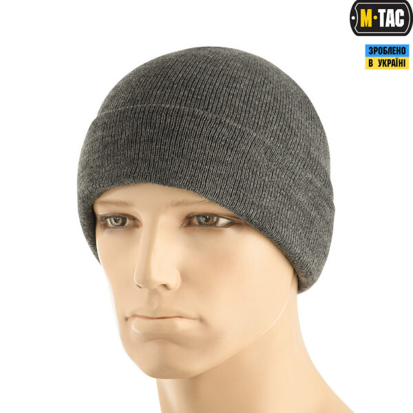 M-Tac шапка тонка в'язка 100% акрил Grey