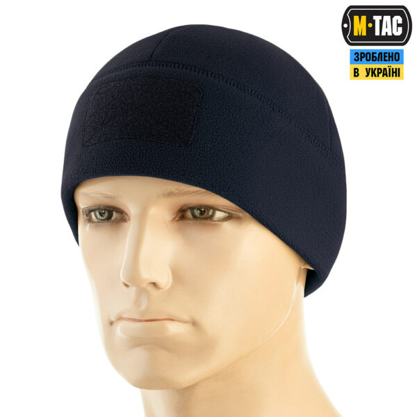 M-Tac шапка Watch Cap Elite флис (320г/м2) з липучкою Dark Navy Blue