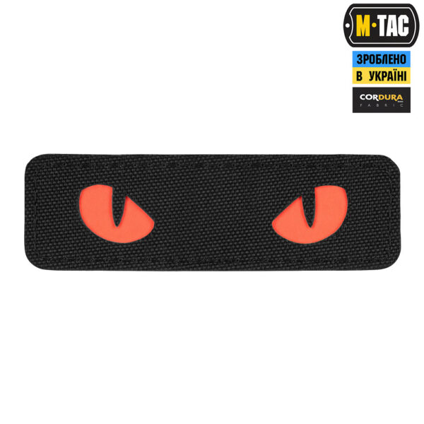 M-Tac нашивка Cat Eyes Laser Cut  Black/Red/GID